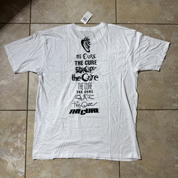 The Cure Logos Two-Sided Womens 2XL White T-Shirt New - Picture 8 of 8